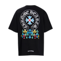 Multi-Design Gothic Cross & Horseshoe Graphic T-Shirts (Black/White)